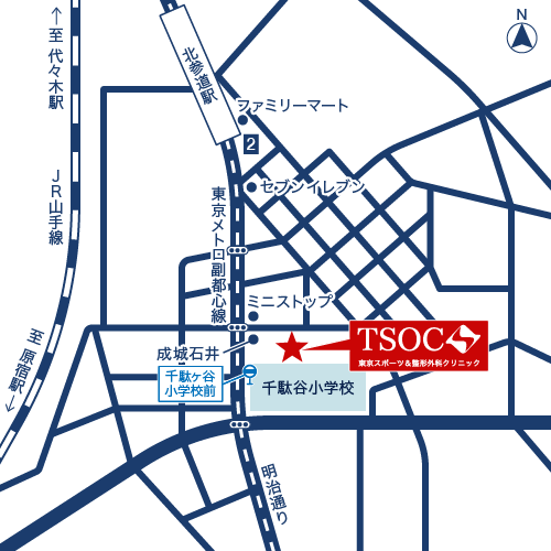 TSOC北参道アクセスマップ